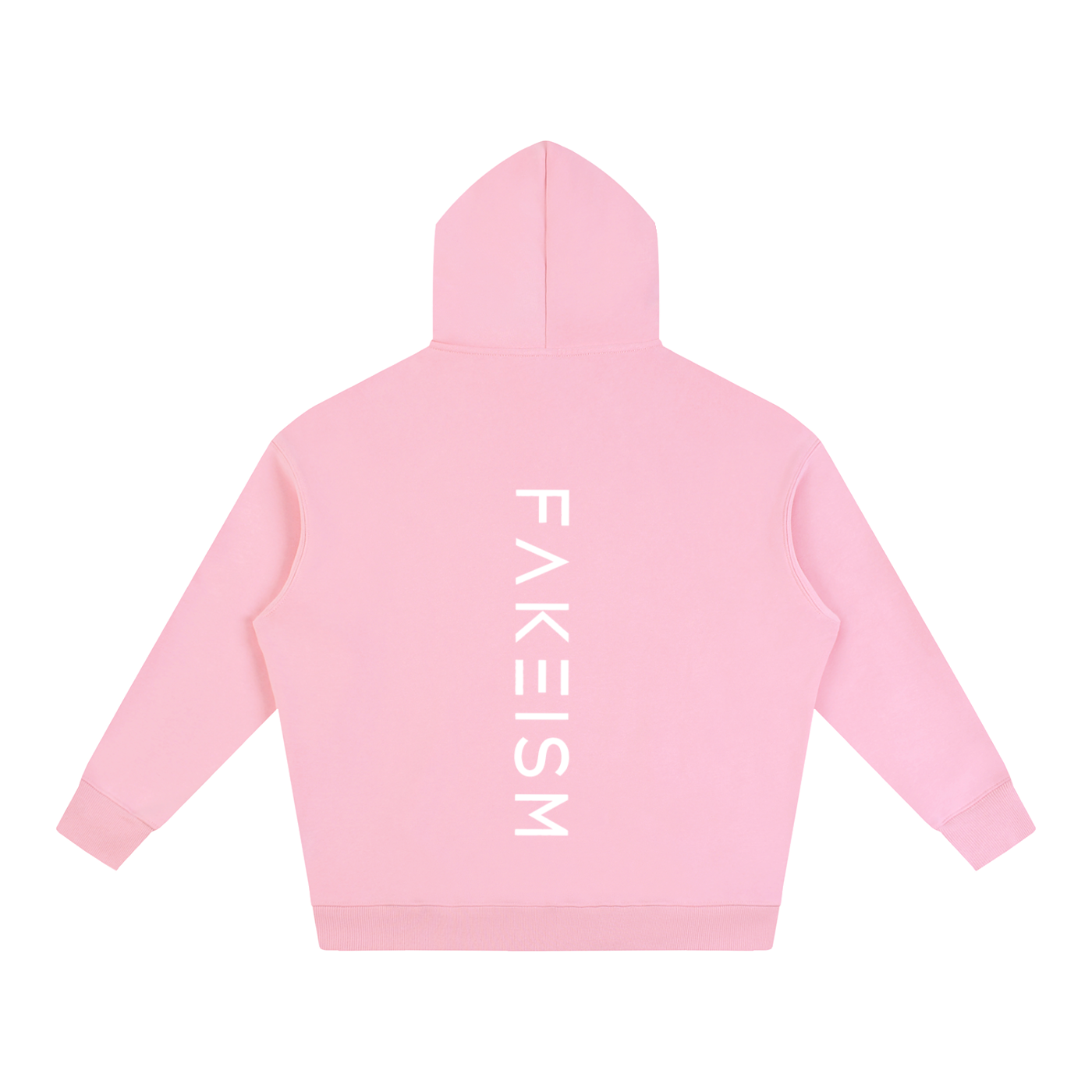 FAKEISM® Past To Future Oversized Fleeced Hoodie — Pink