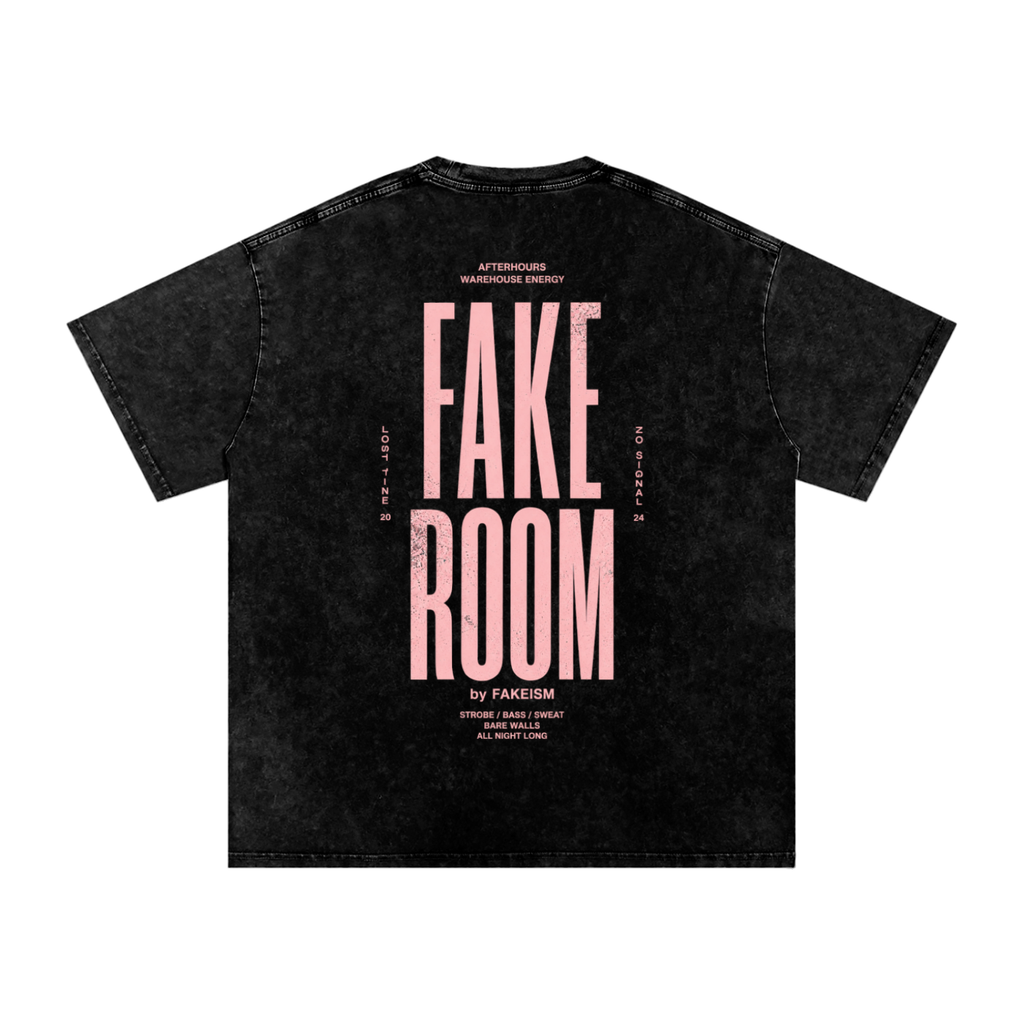 FAKE ROOM Afterhours Snow Wash Oversized Tee