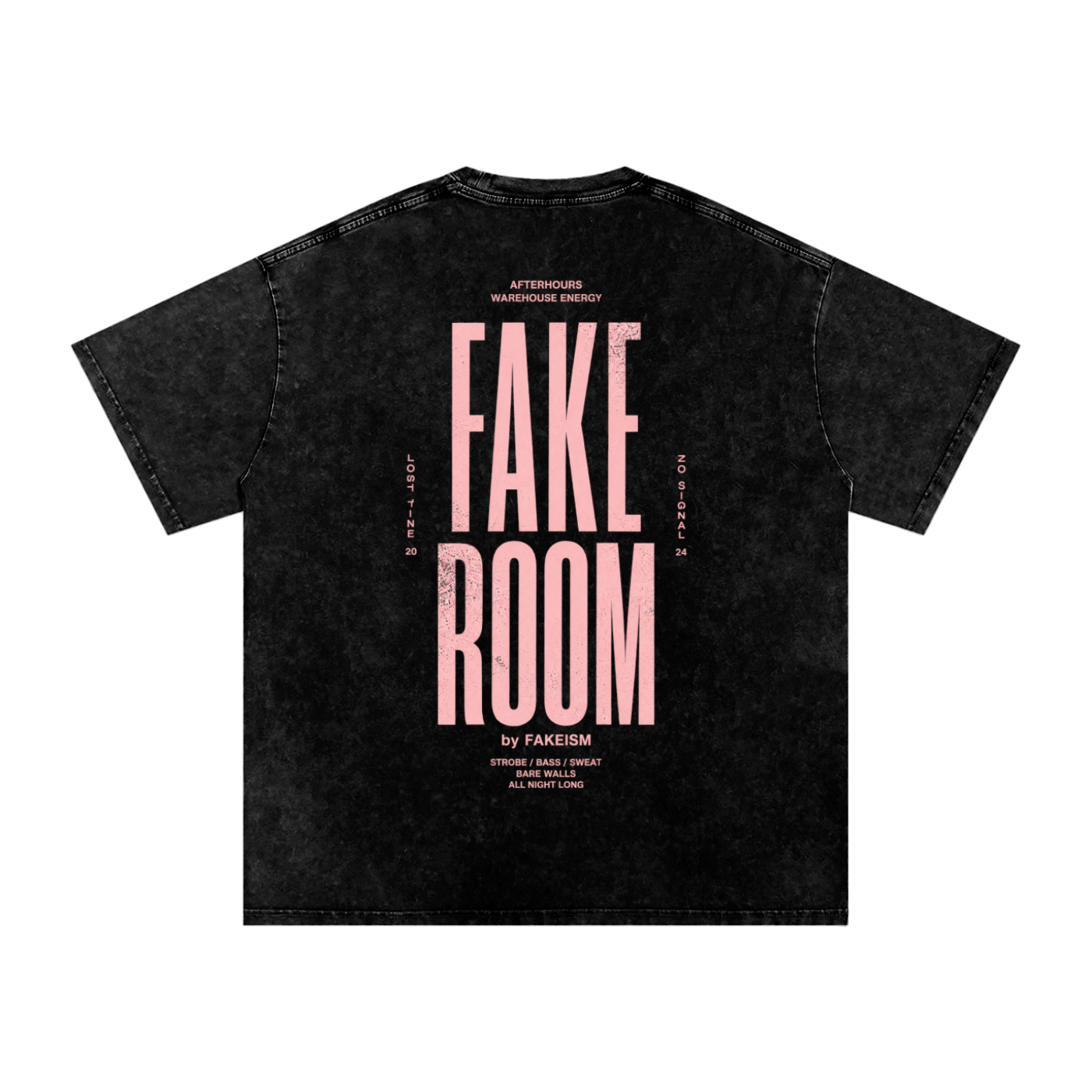 FAKE ROOM Afterhours Snow Wash Oversized Tee