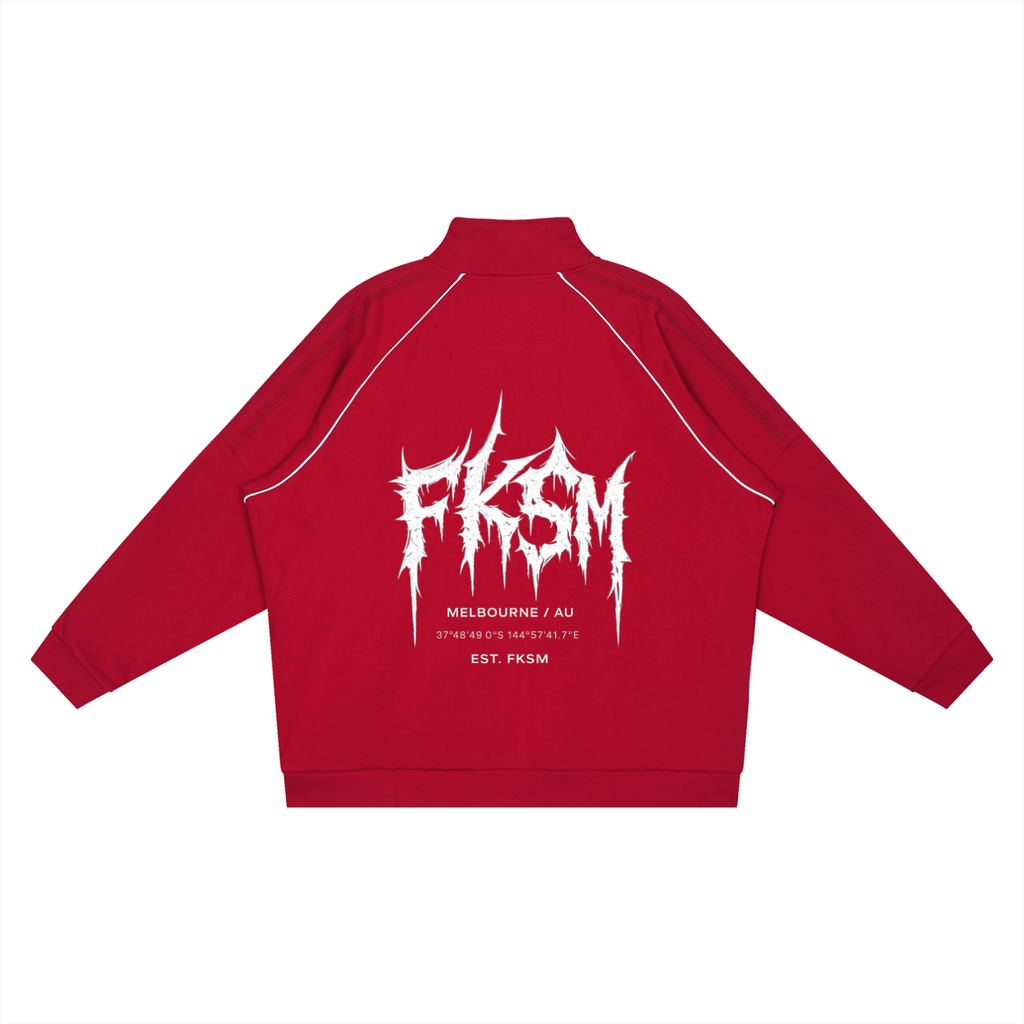 FKSM Melbourne Reflective Track Jacket – Red
