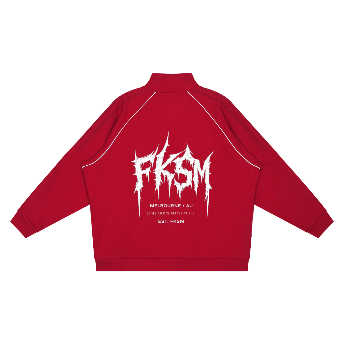 FKSM Melbourne Reflective Track Jacket – Red