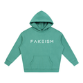 FAKEISM® Past To Future Oversized Fleeced Hoodie — Green