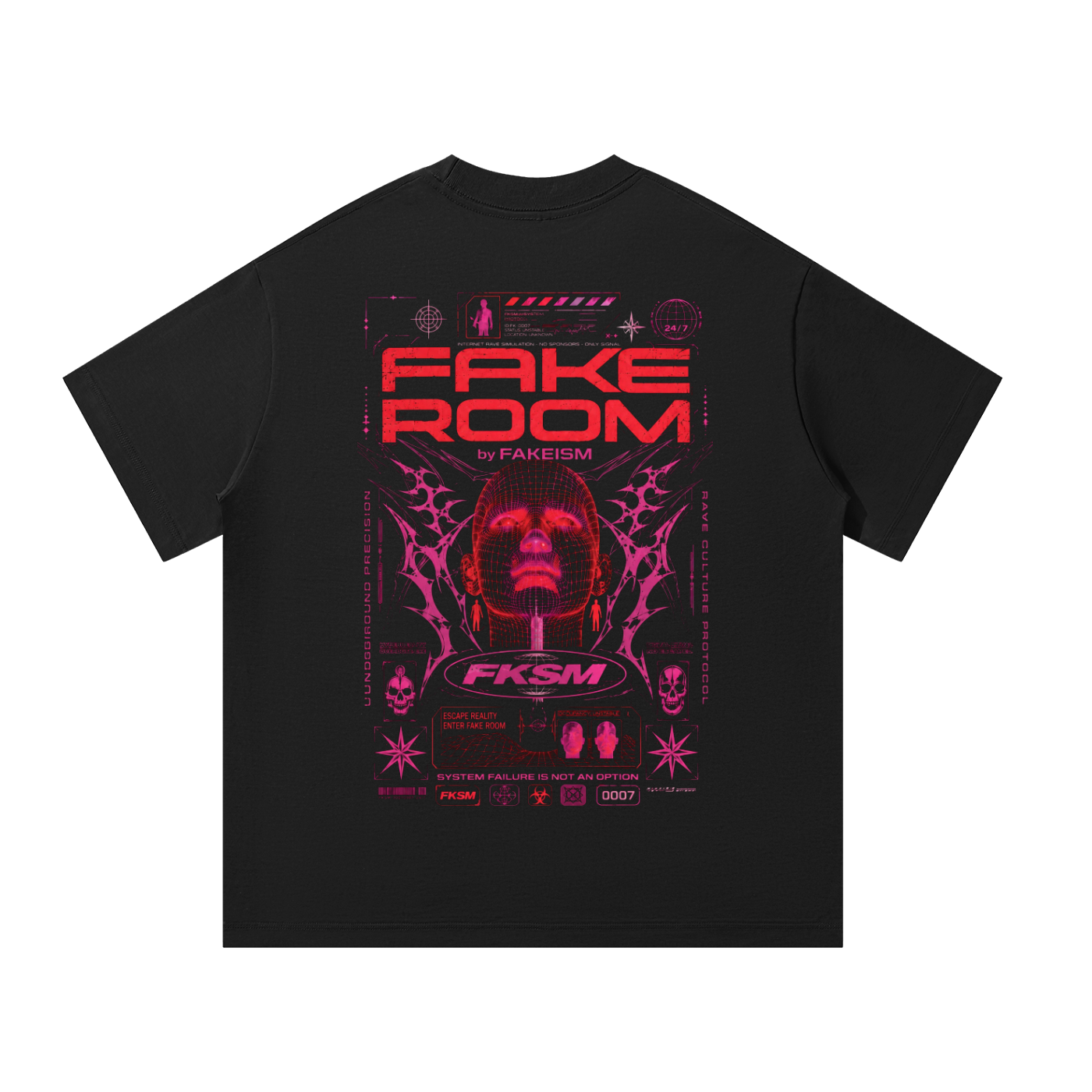 FAKE ROOM Underground Precision Heavyweight Oversized Tee