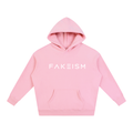 FAKEISM® Past To Future Oversized Fleeced Hoodie — Pink