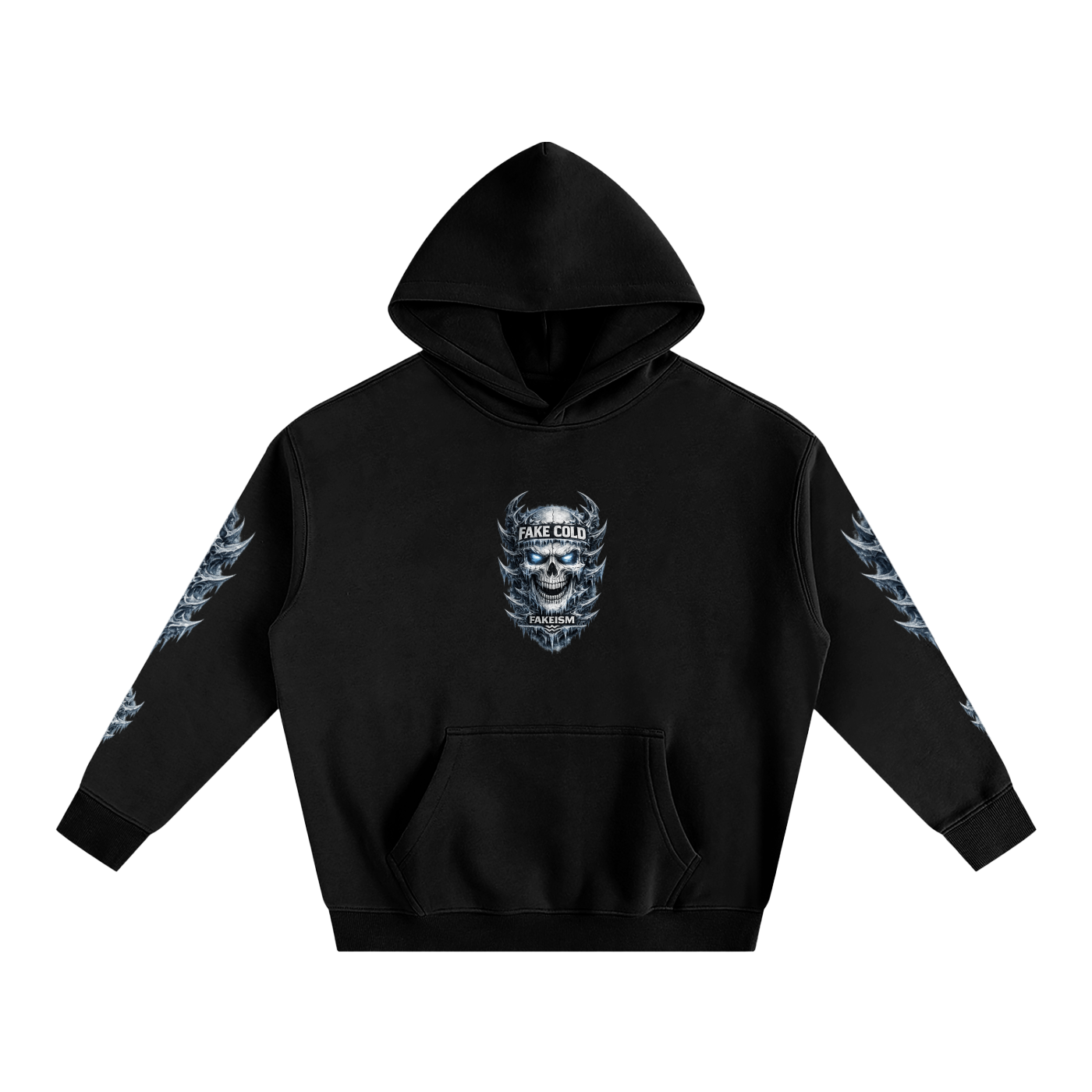 FAKE COLD - Signature Oversize Fleeced Hoodie