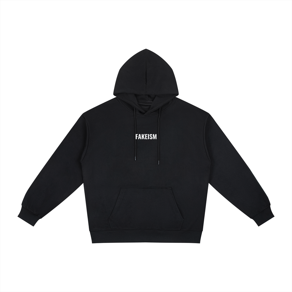 Fakeism Essential Relaxed Fit Hoodie - Black