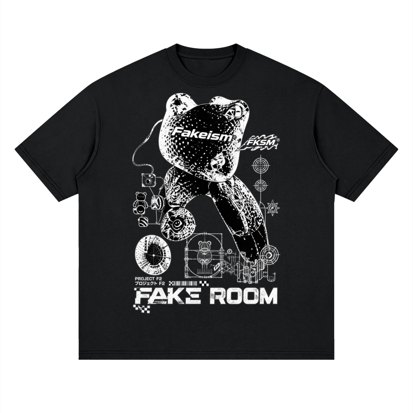 FAKE ROOM Project F2 Oversized Tee