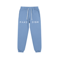 FAKEISM Split Logo Cotton Sweatpants -Sky Blue