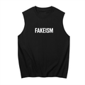 FAKEISM Spine Tank — Raw Black