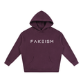 FAKEISM® Past To Future Oversized Fleeced Hoodie — Plum Purple