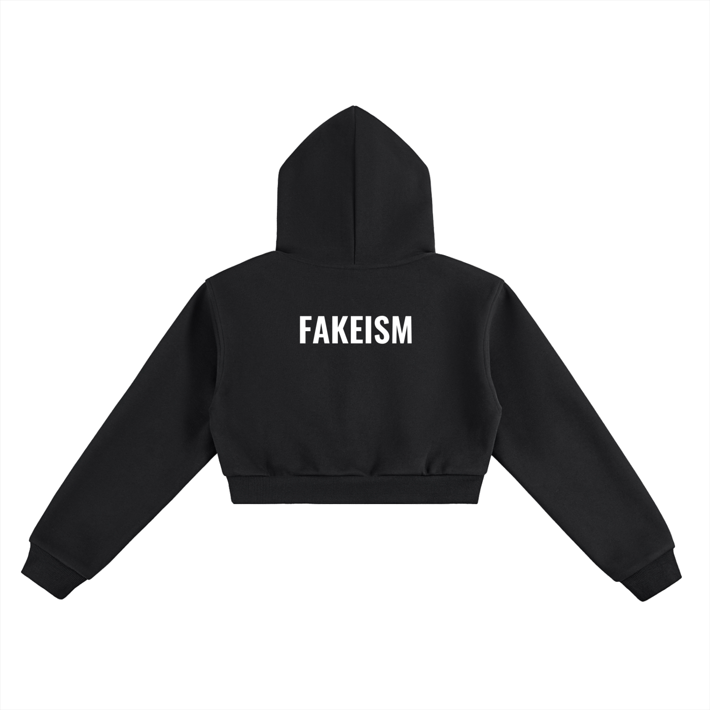 FAKEISM Essential Cropped Hoodie