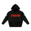FAKEISM “F” Oversized Fleece Hoodie — Black