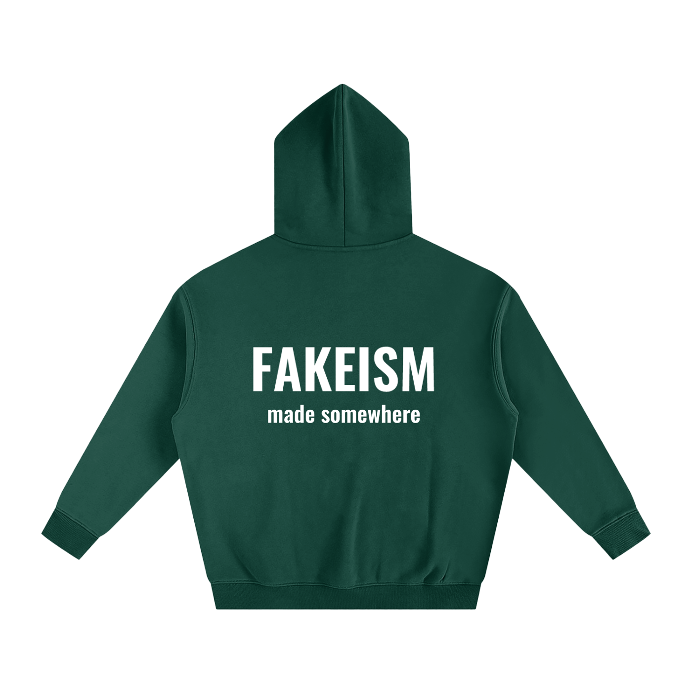 Oversize Fleeced Hoodie - Emerald Green