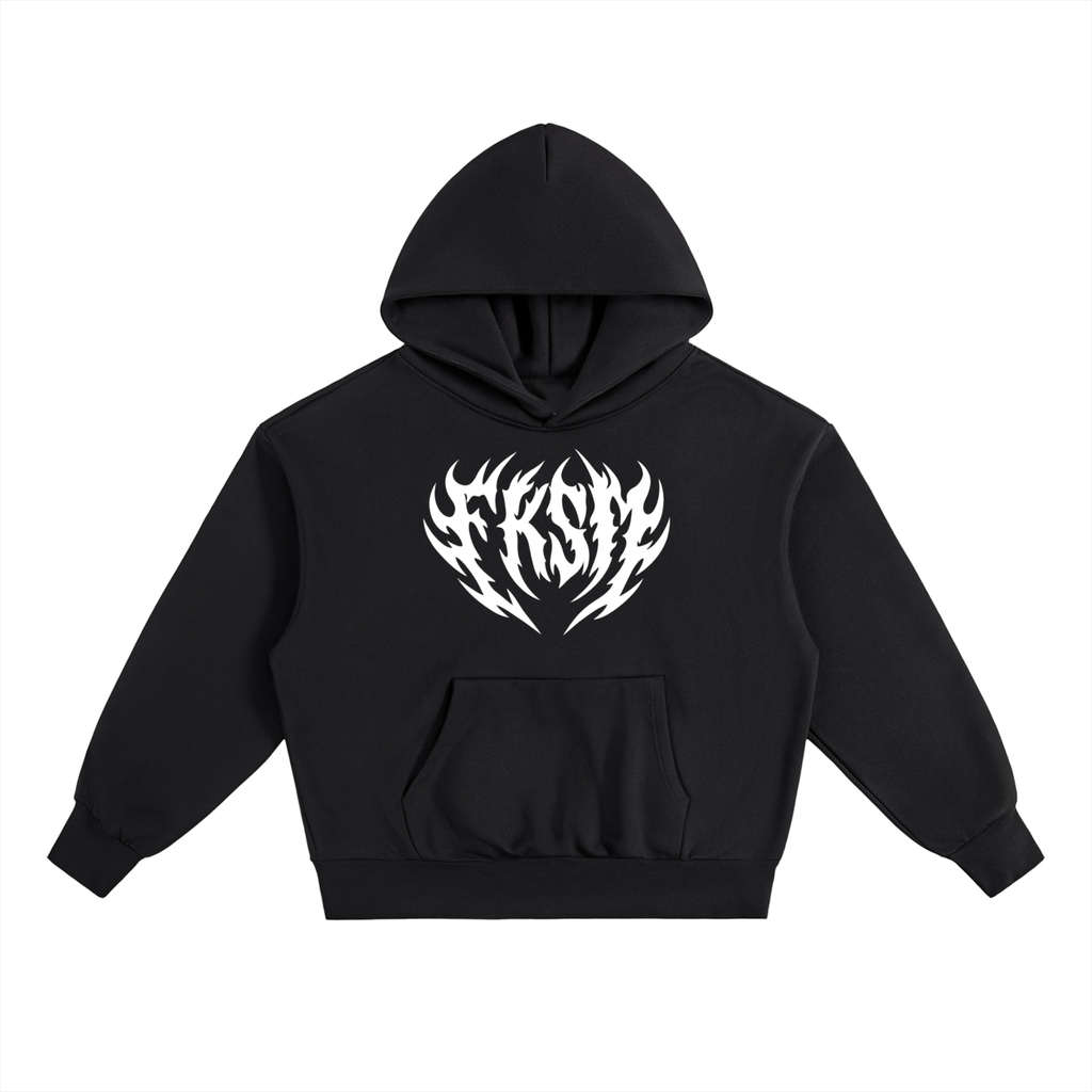 FKSM BLK Essential Heavyweight Fleece Hoodie