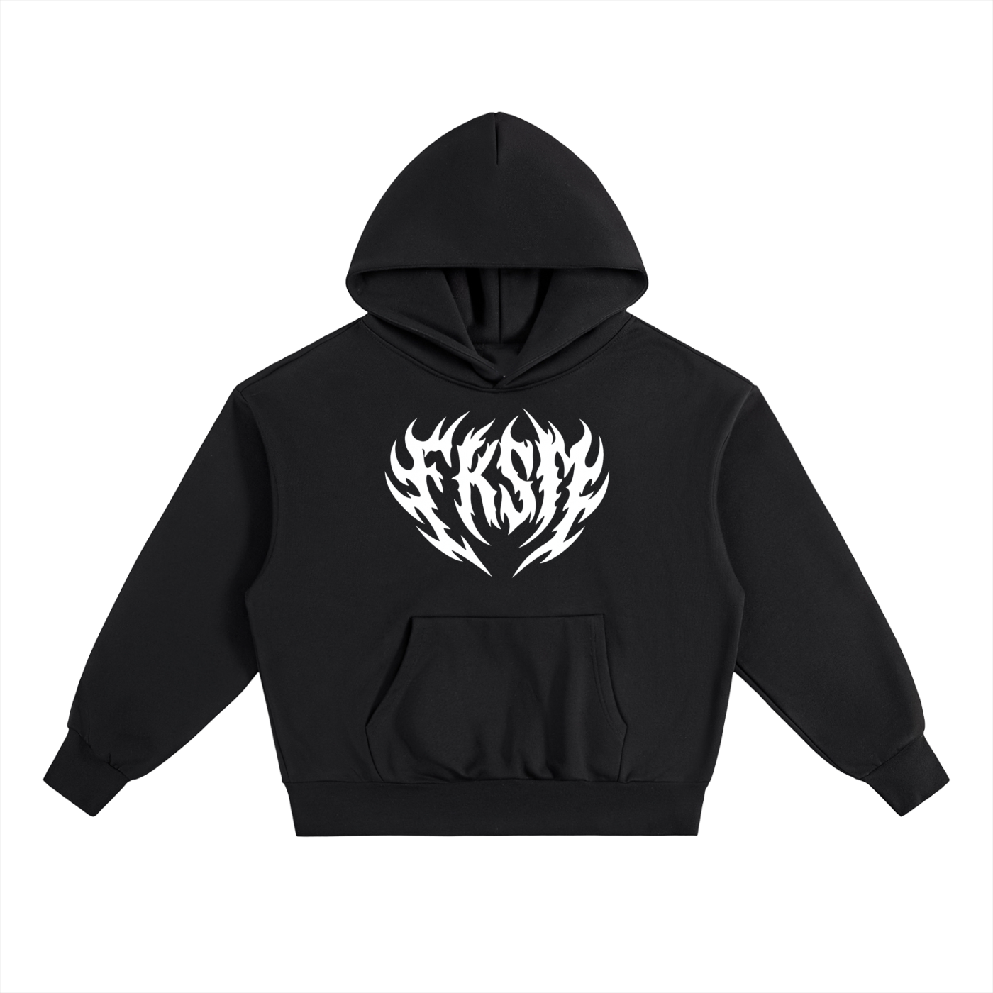 FKSM BLK Essential Heavyweight Fleece Hoodie