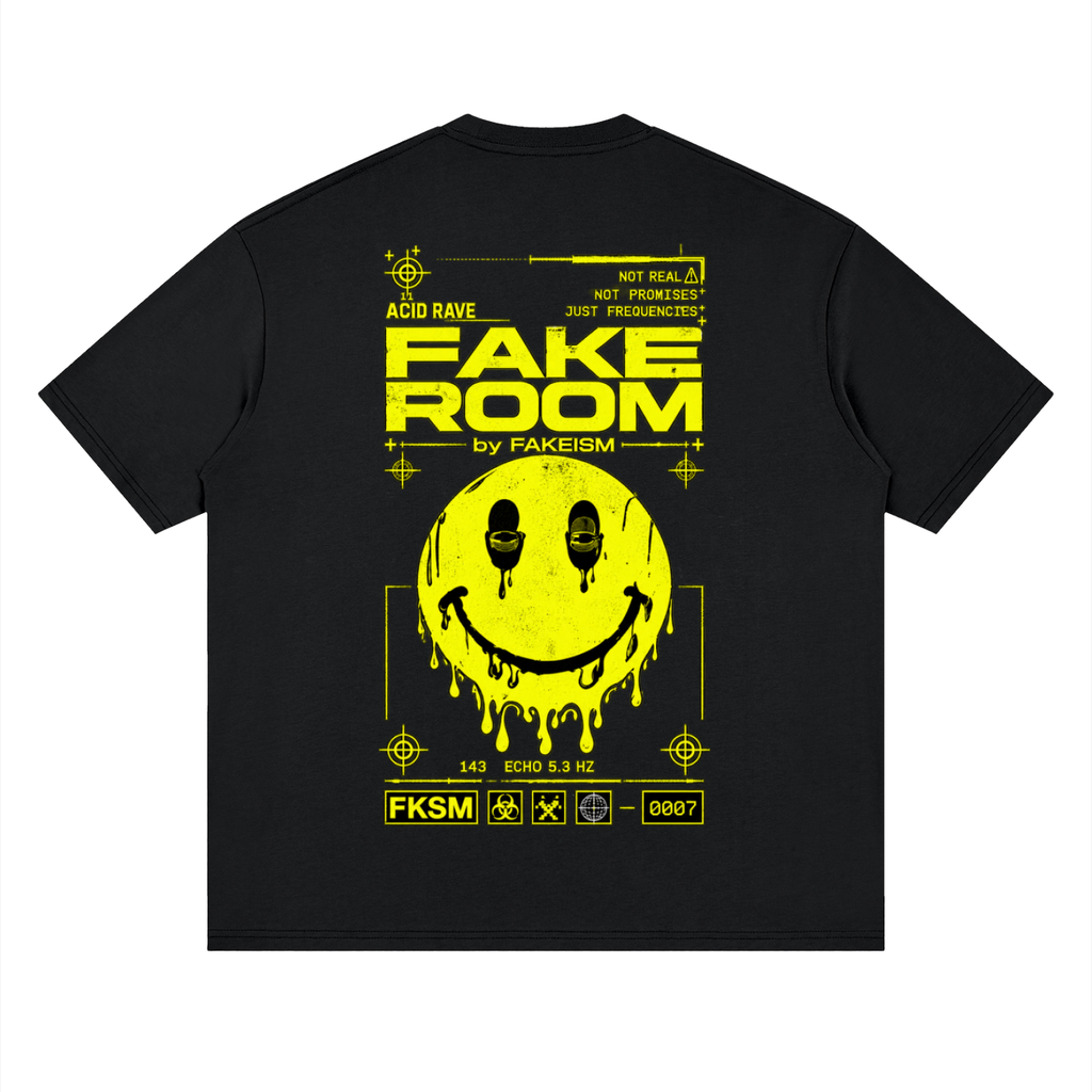 FAKE ROOM Acid Rave Oversized Tee