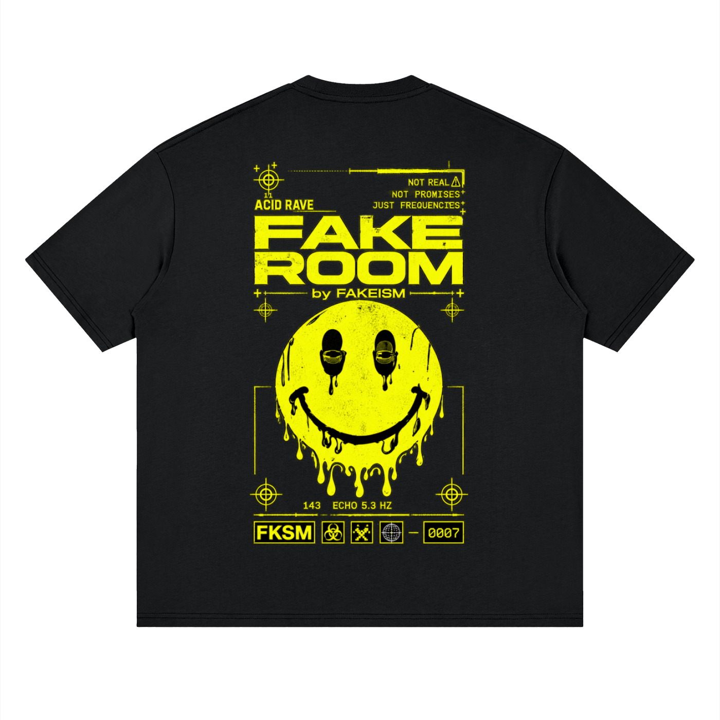 FAKE ROOM Acid Rave Oversized Tee