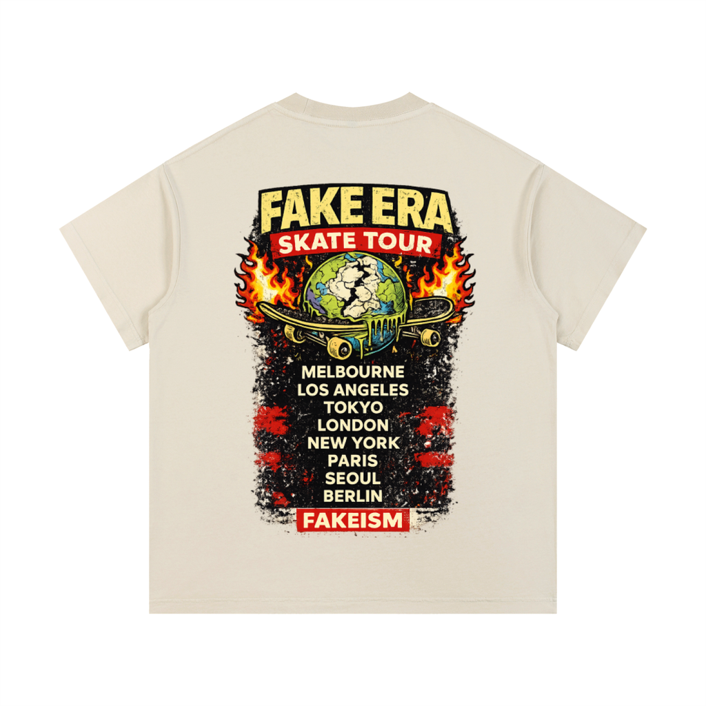 Fake Era Skate Tour Vintage Wash Tee