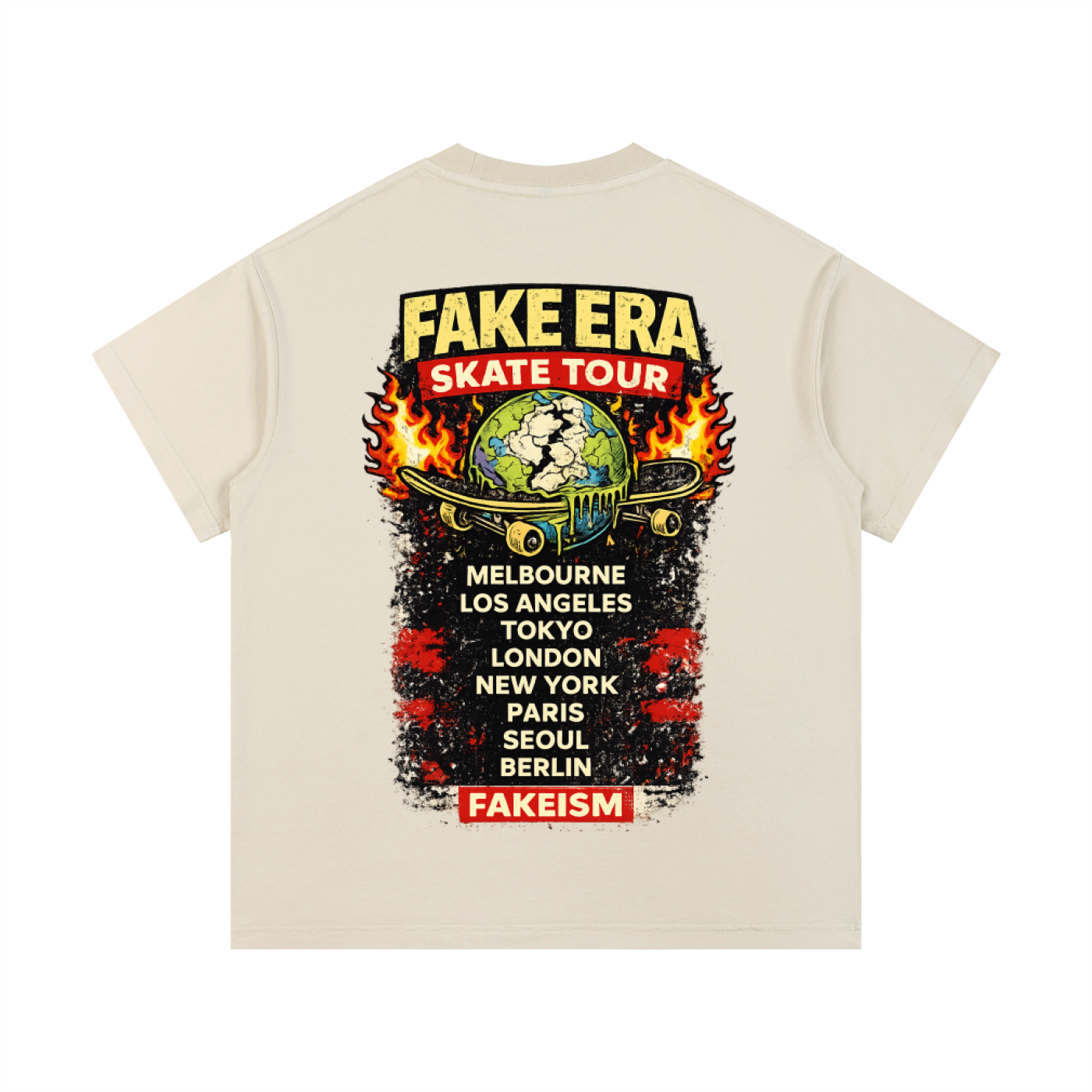 Fake Era Skate Tour Vintage Wash Tee