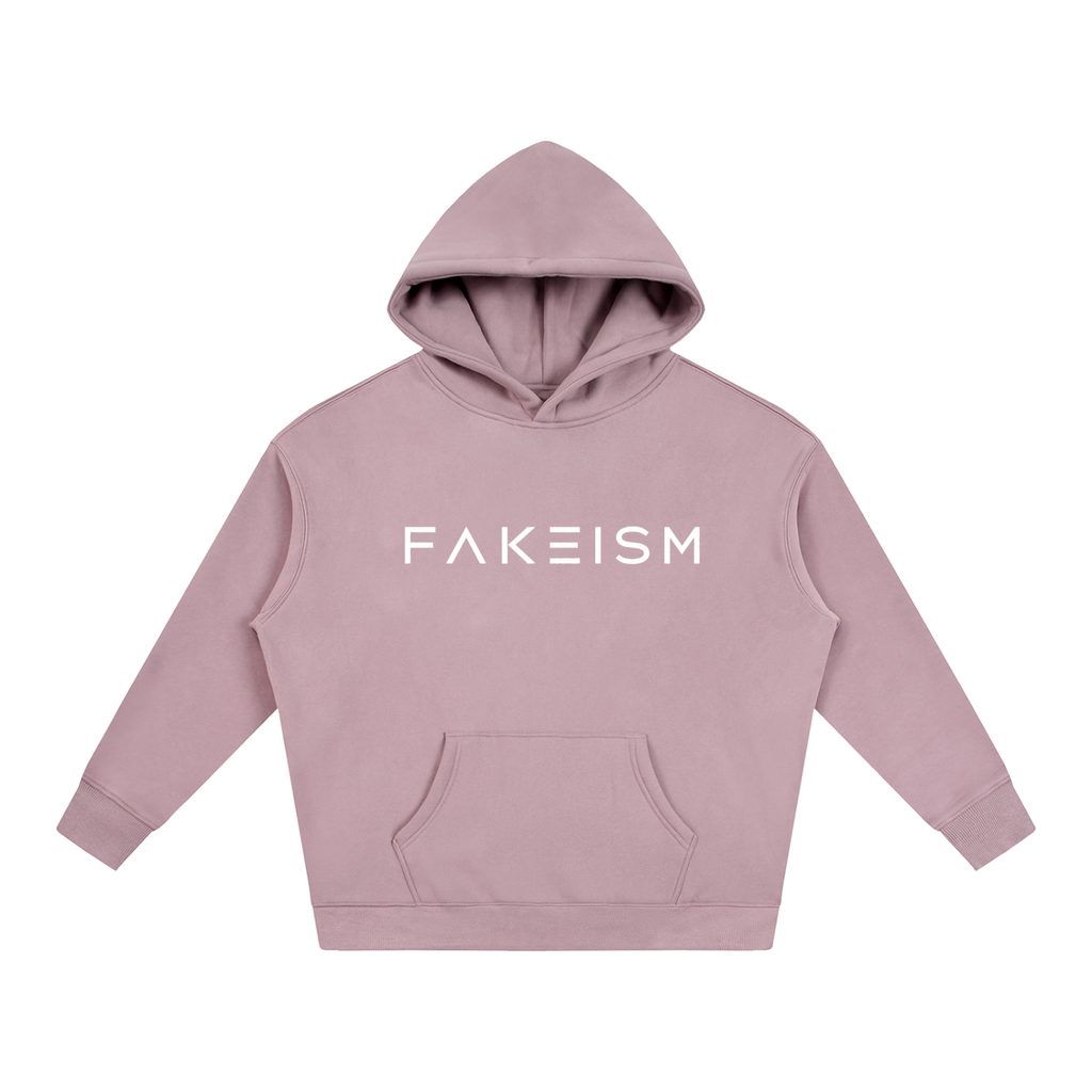 FAKEISM® Past To Future Oversized Fleeced Hoodie — Purple