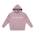 FAKEISM® Past To Future Oversized Fleeced Hoodie — Purple