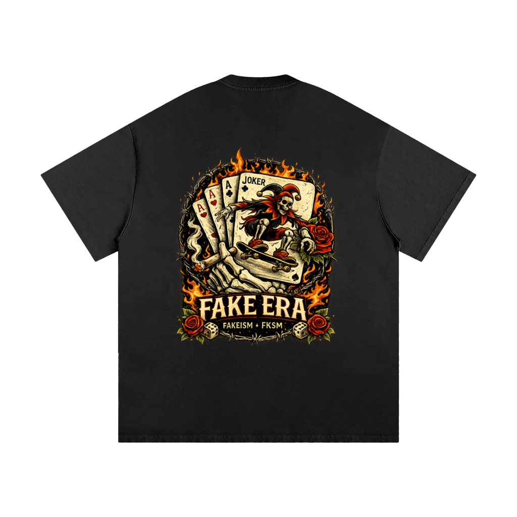 FAKE ERA - JOKER DECK Heavyweight Loose Fit T-Shirt