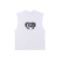 FAKEISM Raw Edge Tank — Boxy Cotton Fit