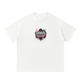 FAKE ROOM Hazard Signal Heavyweight Oversized Tee – White