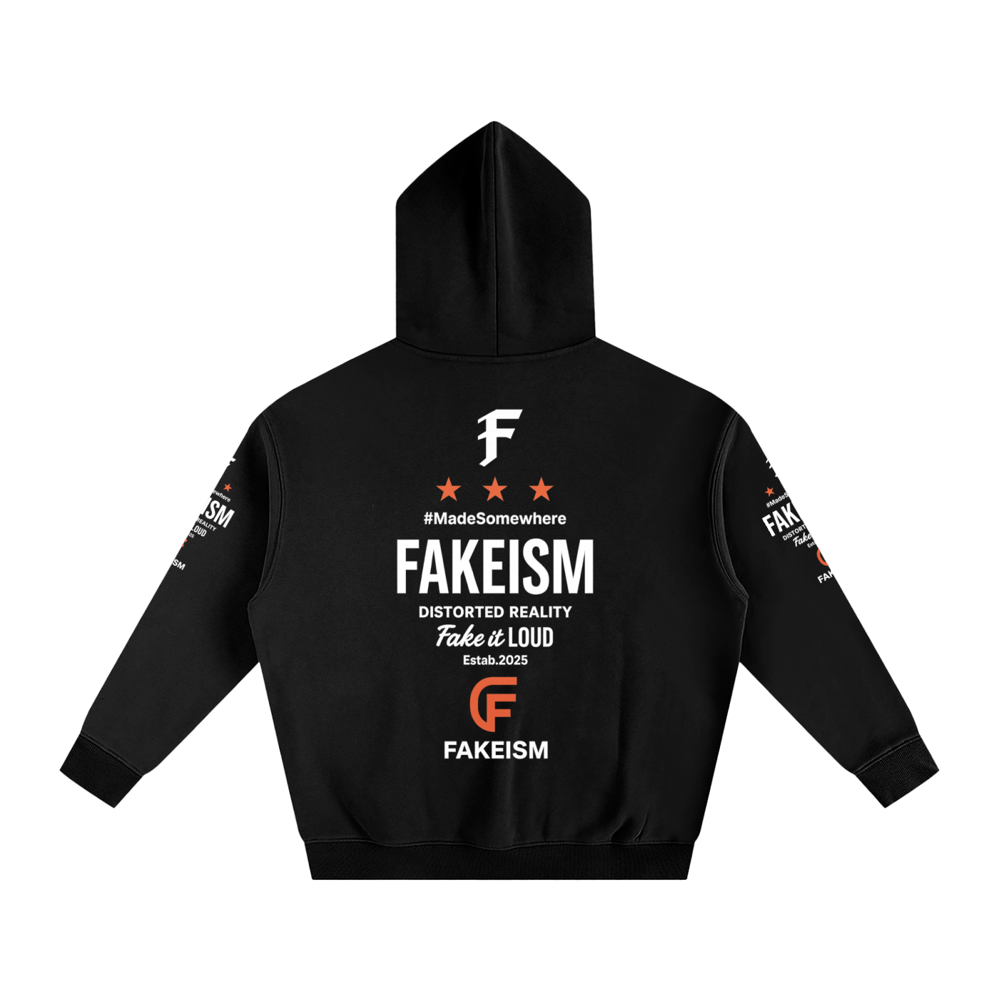 F for FAKEISM -Oversize Fleeced Hoodie