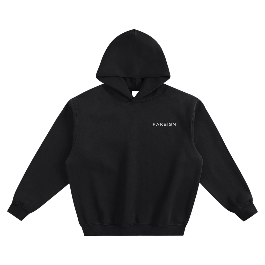 FAKEISM Fleeced Boxy Hoodie