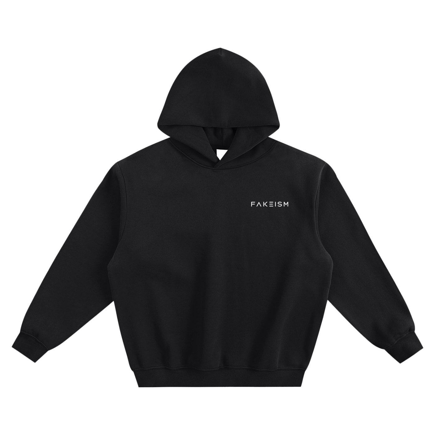 FAKEISM Fleeced Boxy Hoodie