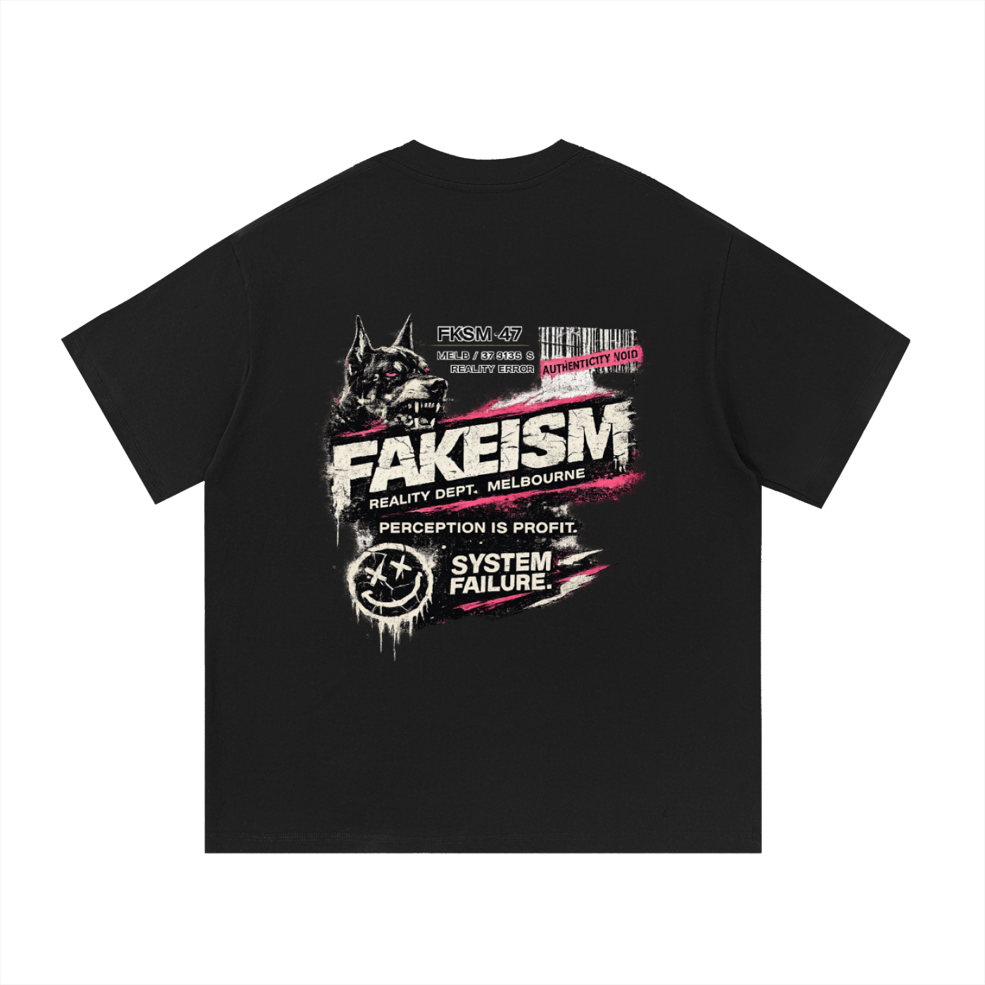Fakeism Reality Dept. Cotton T-Shirt