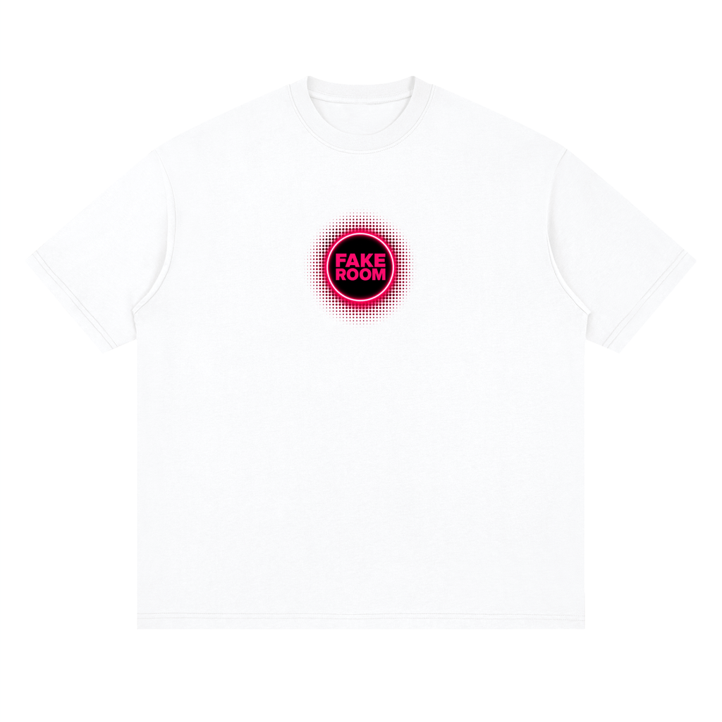 FAKE ROOM Live Set Oversized Tee – White