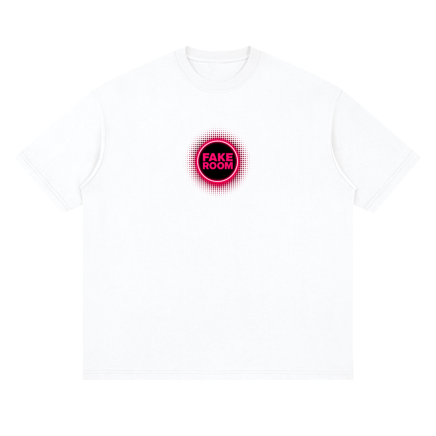FAKE ROOM Live Set Oversized Tee – White