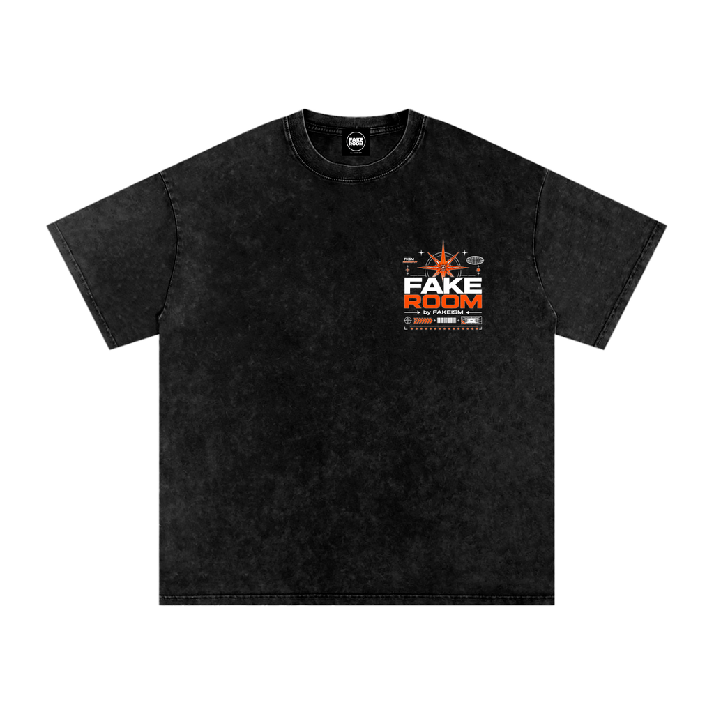FAKE ROOM Reality Offline Snow Wash Oversized Tee