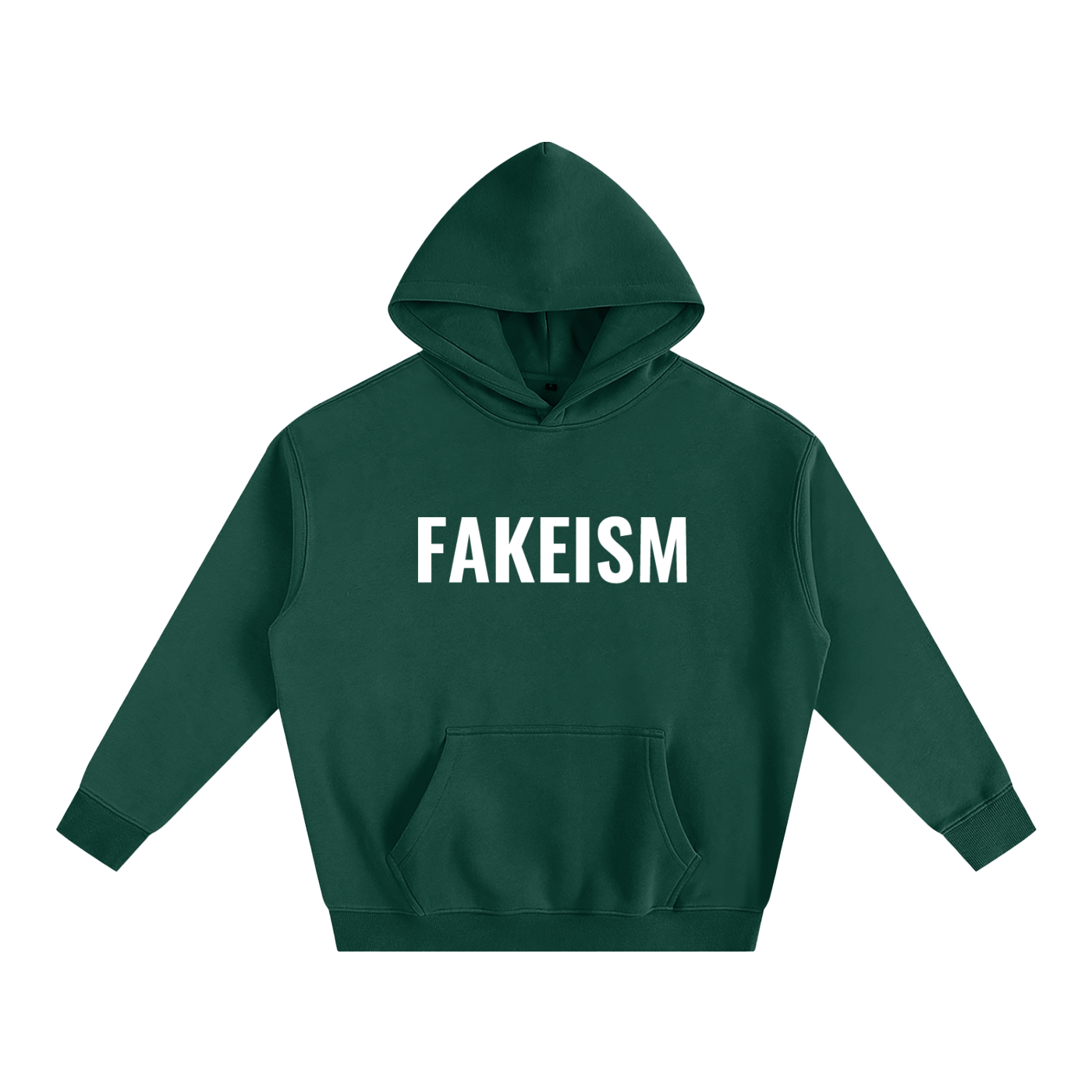 Oversize Fleeced Hoodie - Emerald Green