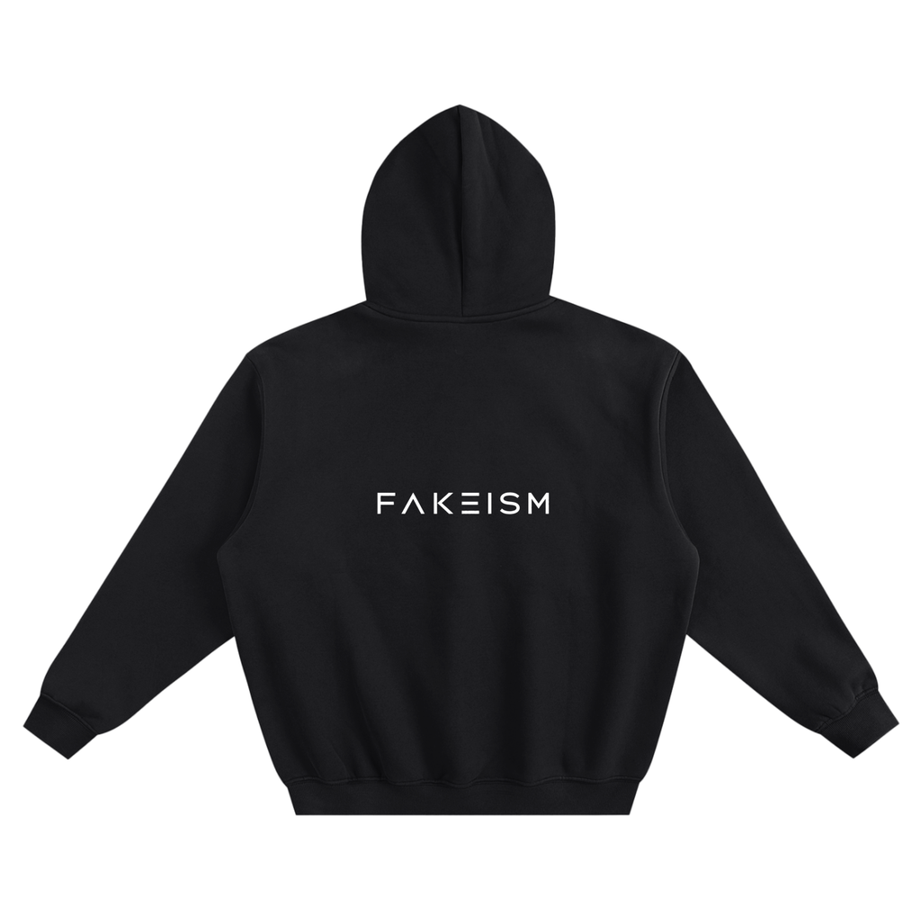 FAKEISM Fleeced Boxy Hoodie
