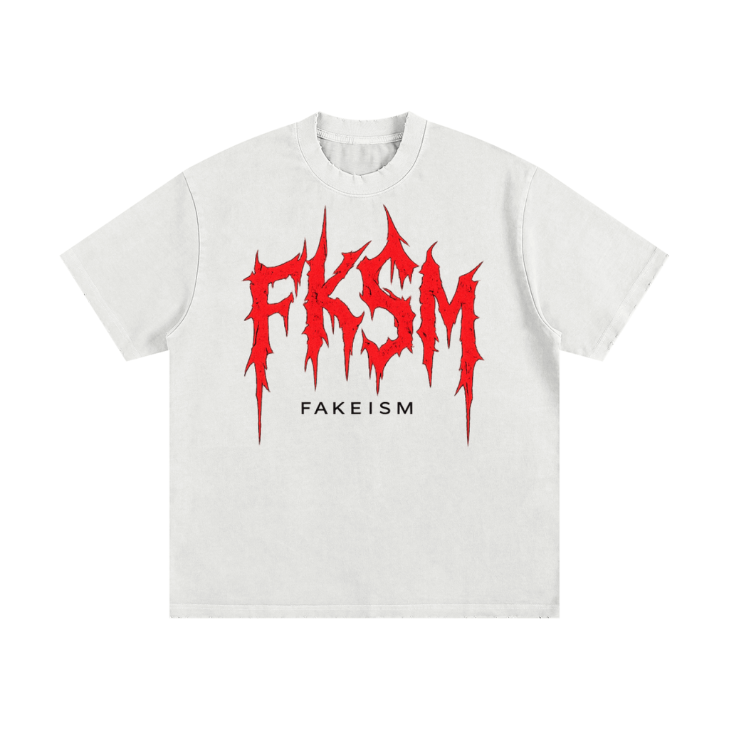 FKSM Frayed Heavyweight Vintage Wash T-Shirt