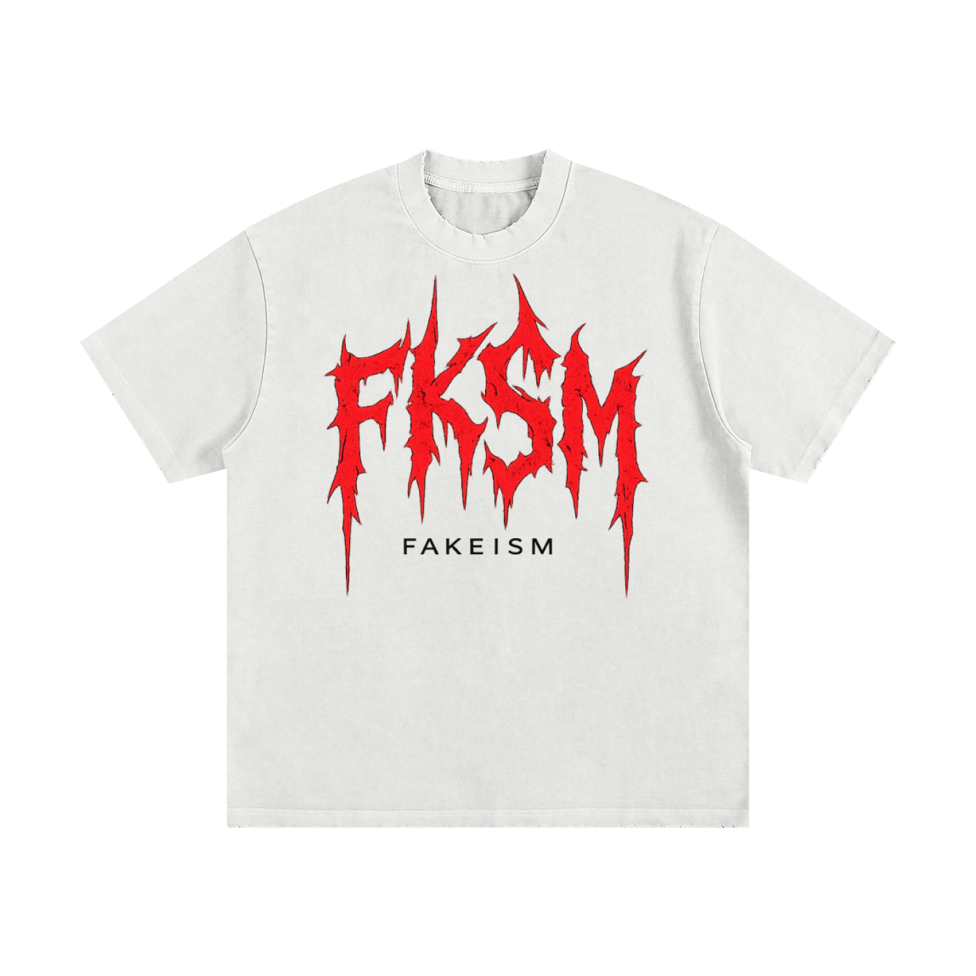 FKSM Frayed Heavyweight Vintage Wash T-Shirt