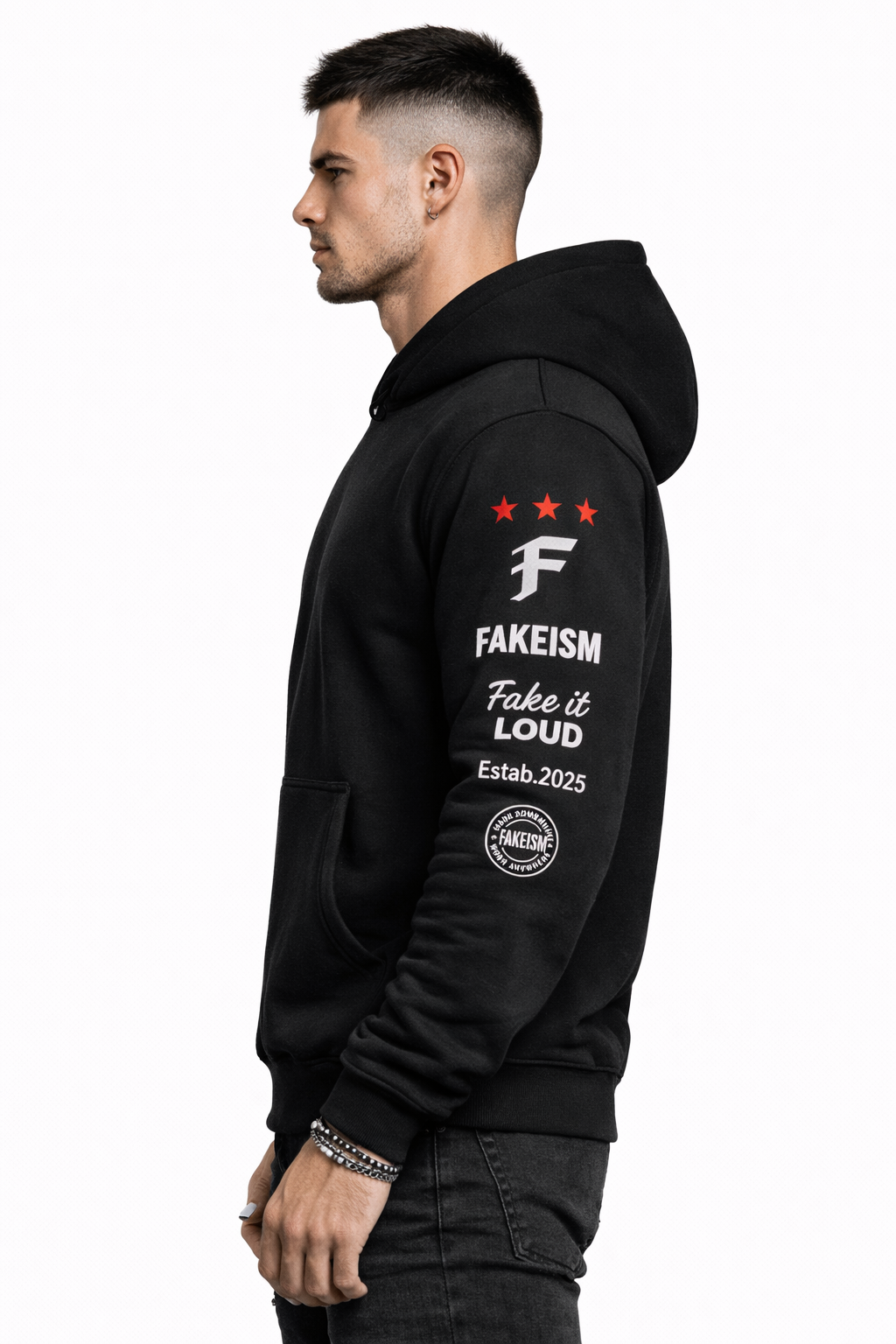 FKSM Oversized Fleece Hoodie — Fake It Loud Edition
