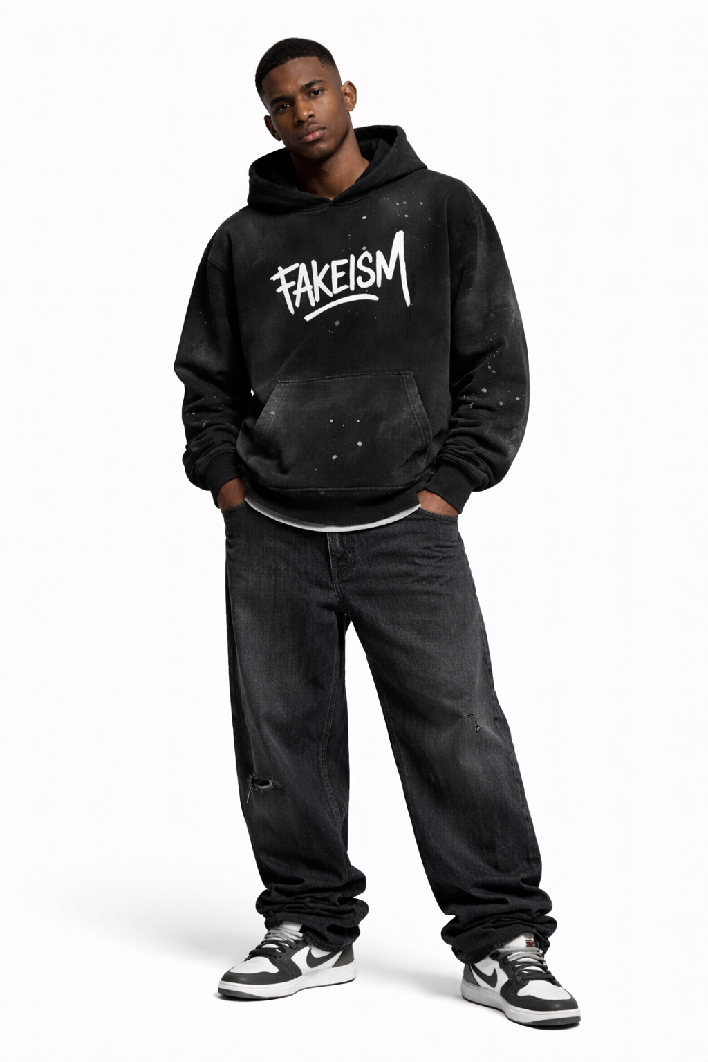 FAKEISM Washed Graff Hoodie