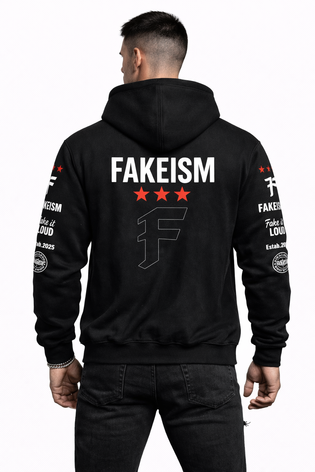 FKSM Oversized Fleece Hoodie — Fake It Loud Edition
