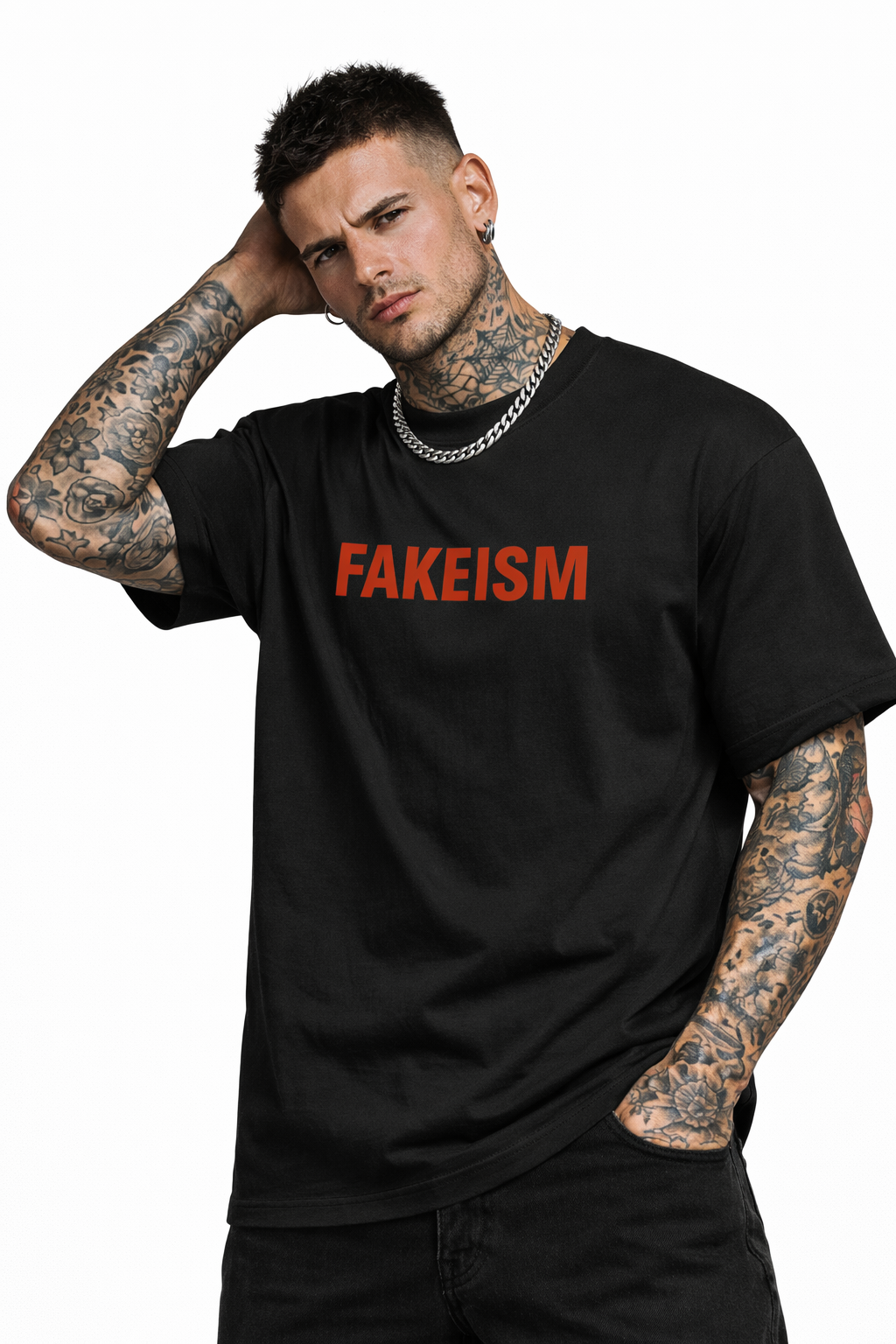 FAKEISM distorted reality Heavyweight Core Tee – 305 GSM Regular Fit