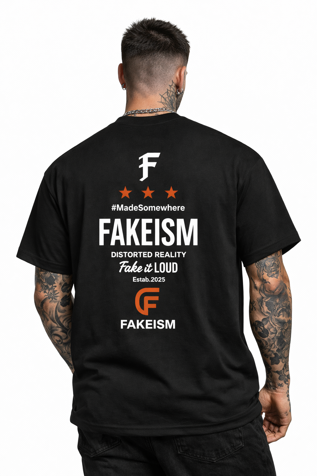 FAKEISM distorted reality Heavyweight Core Tee – 305 GSM Regular Fit
