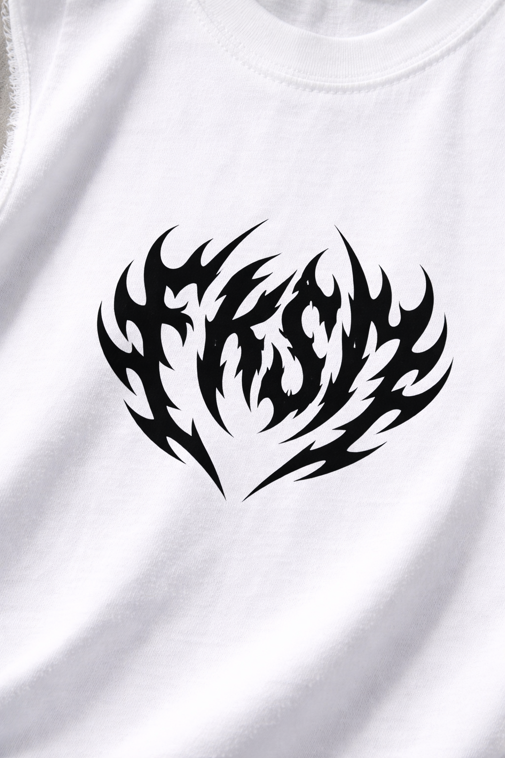 FAKEISM Raw Edge Tank — Boxy Cotton Fit