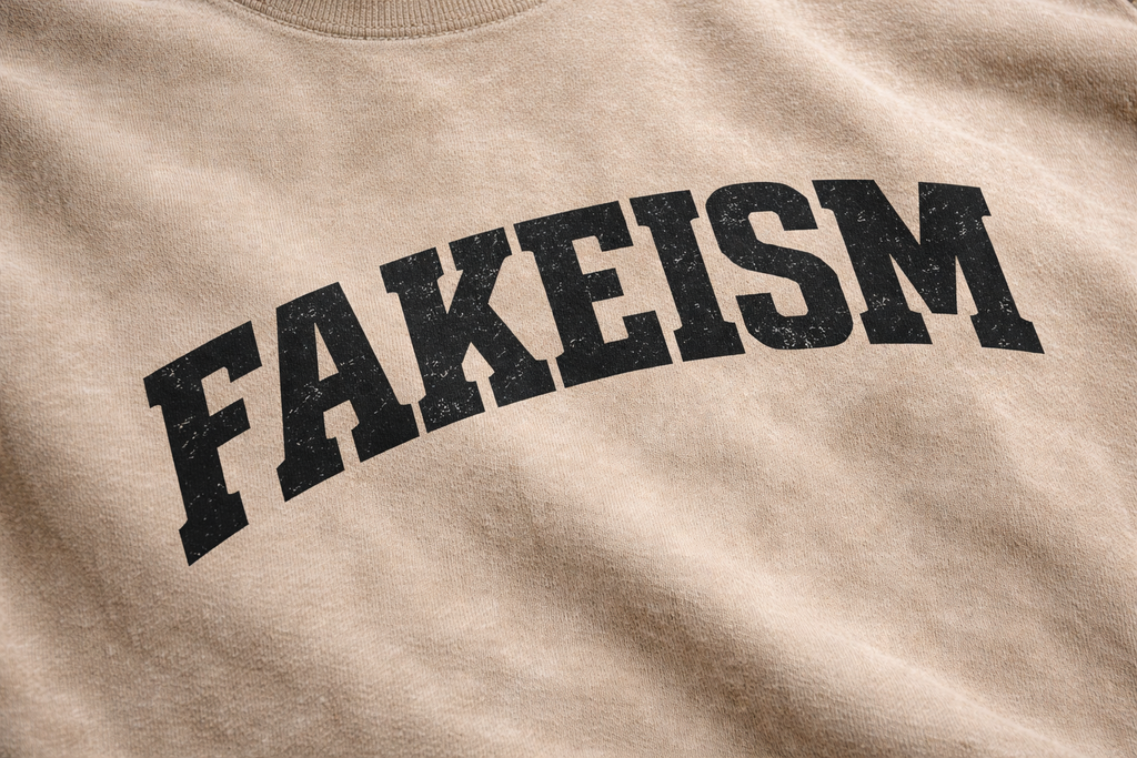 FAKEISM FKSM “Halfpipe” Snow Washed Tee