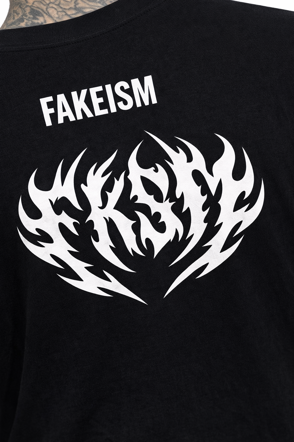 FAKEISM Raw Edge Tank — Boxy Cotton Fit