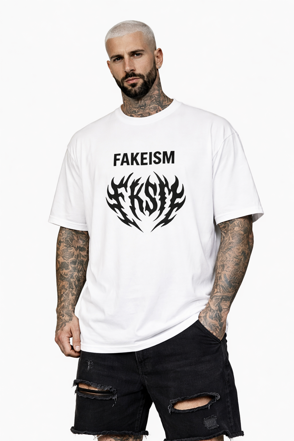 FKSM - Vintage Wash Drop Shoulder T-shirt