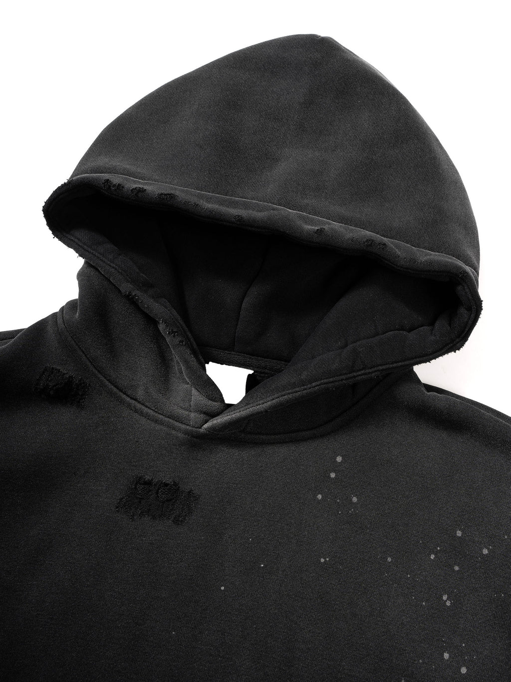 Distressed Graff FAKEISM Fleece Hoodie